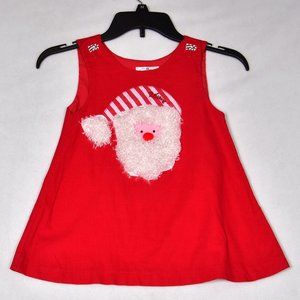 Kournty Kids Baby Girl's Christmas Holiday Santa Dress No Size Tag 12-18 Months